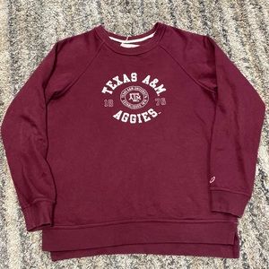 Texas A&M University sweatshirt with a broader detail size medium